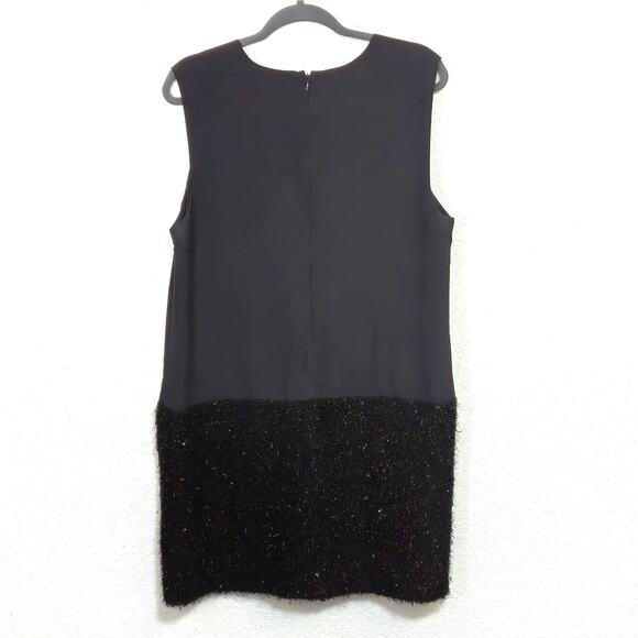 Joe Fresh Women's Dress Black Whimsigoth Cocktail Party Sparkle Feathered Sz 14 - Picture 2 of 8